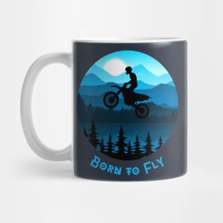 Born to Fly Motocross Mug